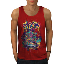 Wellcoda Fashion Graffiti Street Mens Tank Top, Urban Active Sports Shirt - £14.63 GBP+