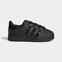 adidas Originals Little Kids Superstar Sneaker Black/Black/Black FV3144 - £31.46 GBP