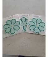 Lot of 3 Target Kid&#39;s Decorative Faceplate Outlet Covers Blue Green Flowers - $301.95 MXN