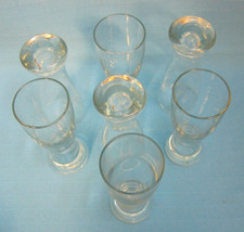Beer Glasses Mini Shot Tumbler Glassware Crystal Clear Lot Of 7 4.5&quot; Tall - $27.99