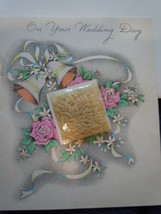 Vintage On Your Wedding Day With Rice McKenzie Greetings Used - $25.99