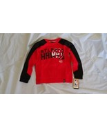 NBA Kids Boy Atlanta Hawks Long Sleeve Pullover Cozy Sweatshirt Red/Blac... - £20.68 GBP