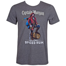 Captain Morgan Spiced Rum Tee Shirt Grey - £27.96 GBP+