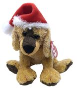 TY Beanie Babies Jinglepup the Christmas Dog 8 inch DOB 12/30/2000 White... - $146.26 MXN