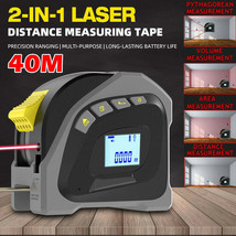 Digital Laser Tape Measure 40M Measuring tape Waterproof Electronic Centimeter T - £44.38 GBP