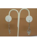 CHANDALIER DANGLE EARRINGS SILVER COLORED WOMENS FASHION JEWELRY FISH HO... - $9.99