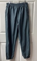 Russell Athletics Nylon Lined Joggers Mens L Green  Pants Ankle Zip Wind... - $22.72