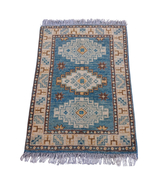 2x3 Oriental Afghan Kazak Wool Wall Rug - £141.33 GBP