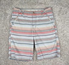 Mossimo Shorts Mens 38 x 12 Multicolor Striped Cargo Casual Knock Around... - $22.94