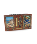 Vtg 1970s Spanish Lloret de Mar souvenir key holder with seahorse thermo... - €25,09 EUR