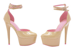 Ellie Shoes Women&#39;s 609-curissa, Beige, 8 M US - £133.19 GBP