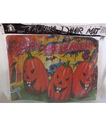Vintage 1990s &quot;Talking Door Mat&quot; - Happy Halloween Three Pumpkin Design - $507.88 MXN