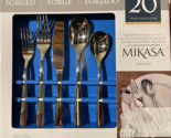 Mikasa Delano 20-Piece Flatware Forged Premium Stainless Cutlery Silverware - £27.69 GBP