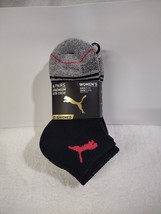 New, Puma 6-Pair Womens Premium Quarter Crew Cushioned Socks Sock 9-11 Shoe 5-9 - £14.56 GBP