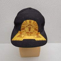 Vintage MGM Grand Hotel Exclusive Hat Big Lion Embroidery Black &amp; Gold S... - £40.66 GBP