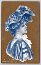 Beautiful Victorian Woman American Gibson Girl Art To Louisburg MN  Postcard S21 - £7.03 GBP