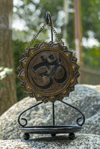 Ebros Buddhism Mandala Ohm Symbol Medallion Disk Backflow Incense Cone H... - £29.08 GBP