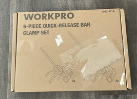 WORKPRO  W001411AE  6-piece Quick Release Bar Clamp Set - £11.98 GBP