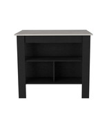 Kitchen Island Dozza, Kitchen, Black / Ibiza Marble Color Finish - €288,93 EUR