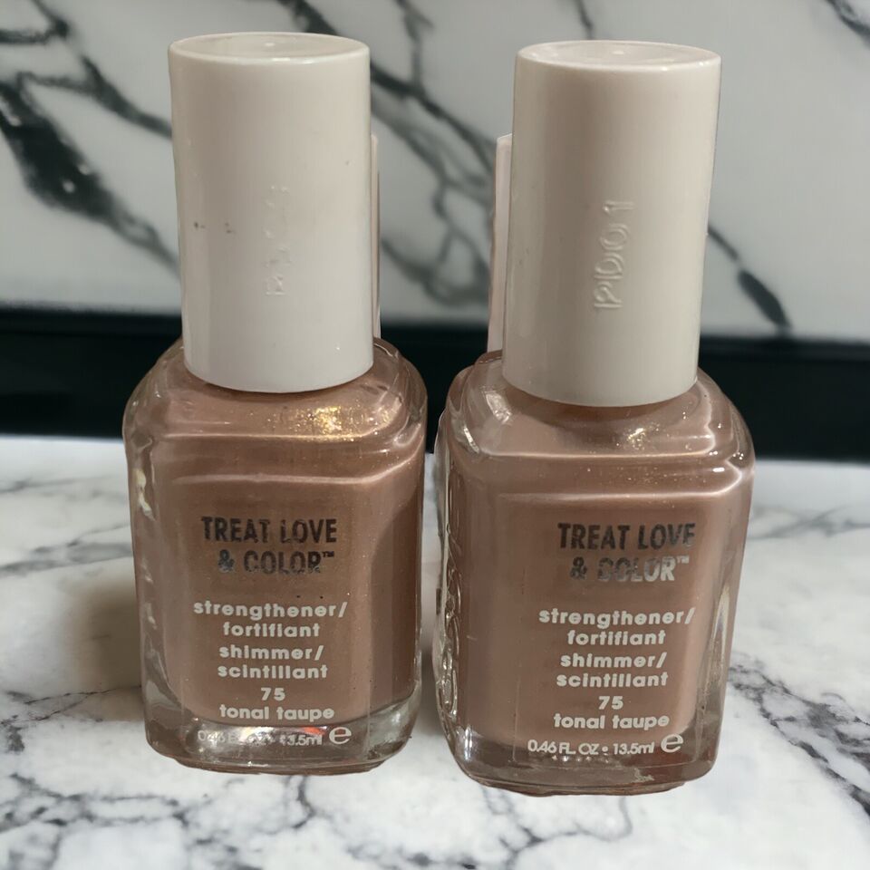 Essie 2 pks Treat Love Color Nail Polish Strengthener 75 Shimmer Tonal T... - $9.82