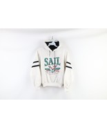 Vtg 90s Streetwear Boys Large Spell Out Sail Kelleys Island Hoodie Sweat... - $735.76 MXN