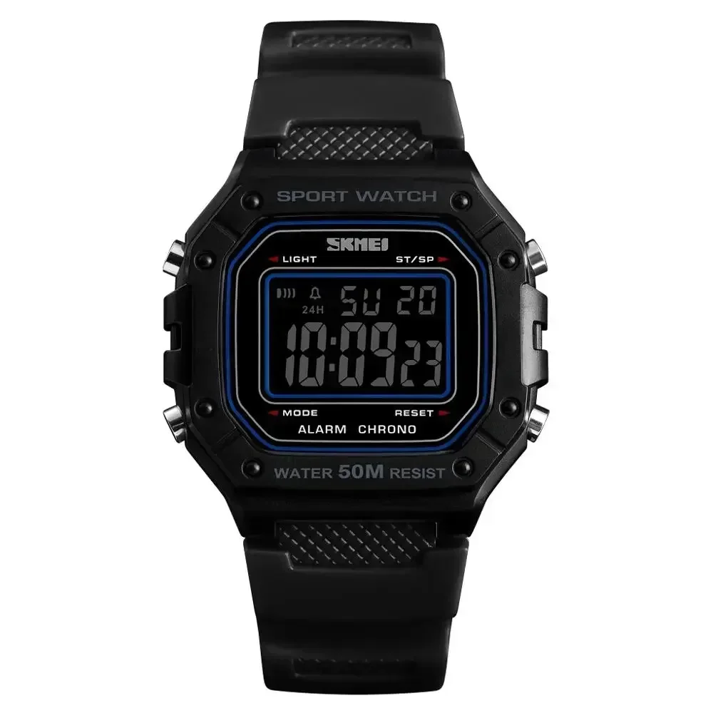 montre homme Outdoor Sport Watch Men Digital Watches 5Bar Waterproof Ala... - £14.29 GBP