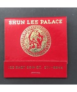 Shun Lee Palace Chinese Restaurant New York NY Matchbook Full 30 Unstruck - £10.97 GBP