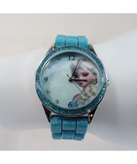 Disney Elsa Frozen Accutime Girls Wrist Watch Blue Glitter Band - New Ba... - £9.55 GBP