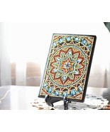 5D Gold/Red Mandala Journal Notebook, Multicolored Beaded Creative Journ... - $19.95