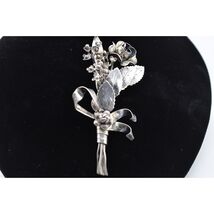 Vintage Signed Hobe Sterling Silver Floral Bunch 1940's Brooch - $256.16