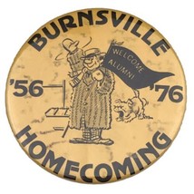 Burnsville Homecoming  Braves Vintage Pin Button Minnesota High School 1976 - $30.00
