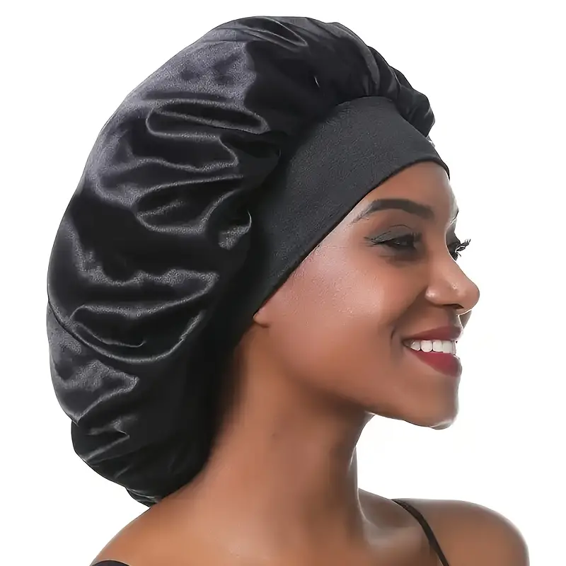 Silk Hair Bonnet - Luxurious Silk Material, - £6.48 GBP