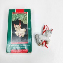 Merry Go Round Unicorn Porcelain Artist Favorite 1989 Hallmark Keepsake Ornament - £11.72 GBP