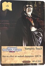 Spellfire Master the Magic 1st ed. Card 48/100 Vampiric Touch, Advanced ... - $3.29