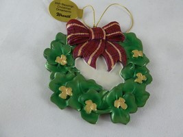 Danbury Mint Irish Blessing Christmas Ornament Christmas Wreath  3" - $12.86