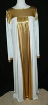 Eurotard 14820 Resurrection Dress Adult White Gold Size Large Extra Large - $23.52