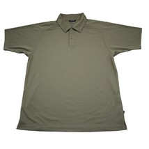 Zero Restriction Shirt Mens L Green Short Sleeve Chest Button Collared Top - £18.01 GBP