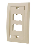 2 Pack Panduit Mini-Com®, (CFPE4EIY) Faceplate, 4 port, Ivory 20 Pieces ... - €45,16 EUR