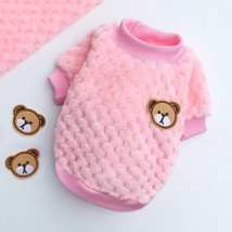 Winter Dog Sweater Small and Medium Pet Clothes Coral Fleece Cat Dog Coat Fabric - £48.85 GBP