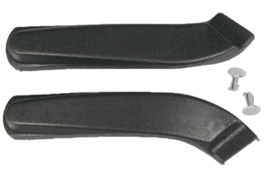 Black Bucket Seat Hinge Cover Set With Fasteners 1967-1970 Firebird and ... - $31.98