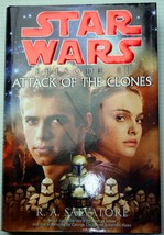 R. A. Salvatore Attack Of The Clones (Star Wars Film #2) Hc 1st Prt Padme Anakin - £9.53 GBP