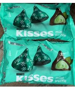 Hershey&#39;s Kisses ~ Mint Truffle Dark Chocolate Candy 9 oz, 7/2025 ~ 2 Bags - $26.72