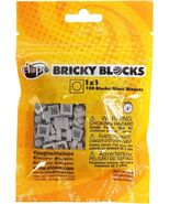 elope Bricky Blocks 100 Pieces 1x1 - Gray, Standard - $9.39