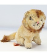 Ideal Leo Lion Sitting Mini Vintage 4&quot; H x 2 1/2&quot; W x 5&quot; D Pink Nose - $18.61