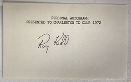Roy Kidd Signed Autographed 3x5 Index Card - Football - £7.87 GBP
