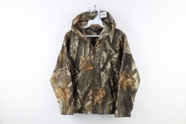 Vintage Winchester Boys Large Faded Camouflage Full Zip Fleece Hoodie Sw... - $39.55