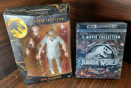 Jurassic World 5 Movies (4K+Blu-ray+Digital)+John Hammond Figure-NEW-Free S&amp;H! - £76.73 GBP