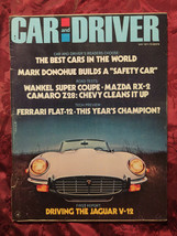 CAR and DRIVER May 1971 Jaguar V-12 Mazda RX-2 Z28 Camaro Javelin Ferrari V-12 - £10.19 GBP