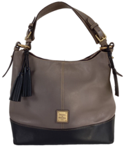 Dooney &amp; Bourke Purse Sophie Florentine Leather Color Block Hobo Tassel Shoulder - £134.59 GBP