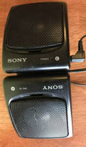 Vintage Portable Sony Powered Speakers Amplified SRS-18 Hook Together D5 - £10.79 GBP